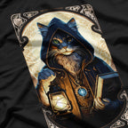 The Hermit Cat Tarot Wisdom and Solitude in Feline Form T-Shirt