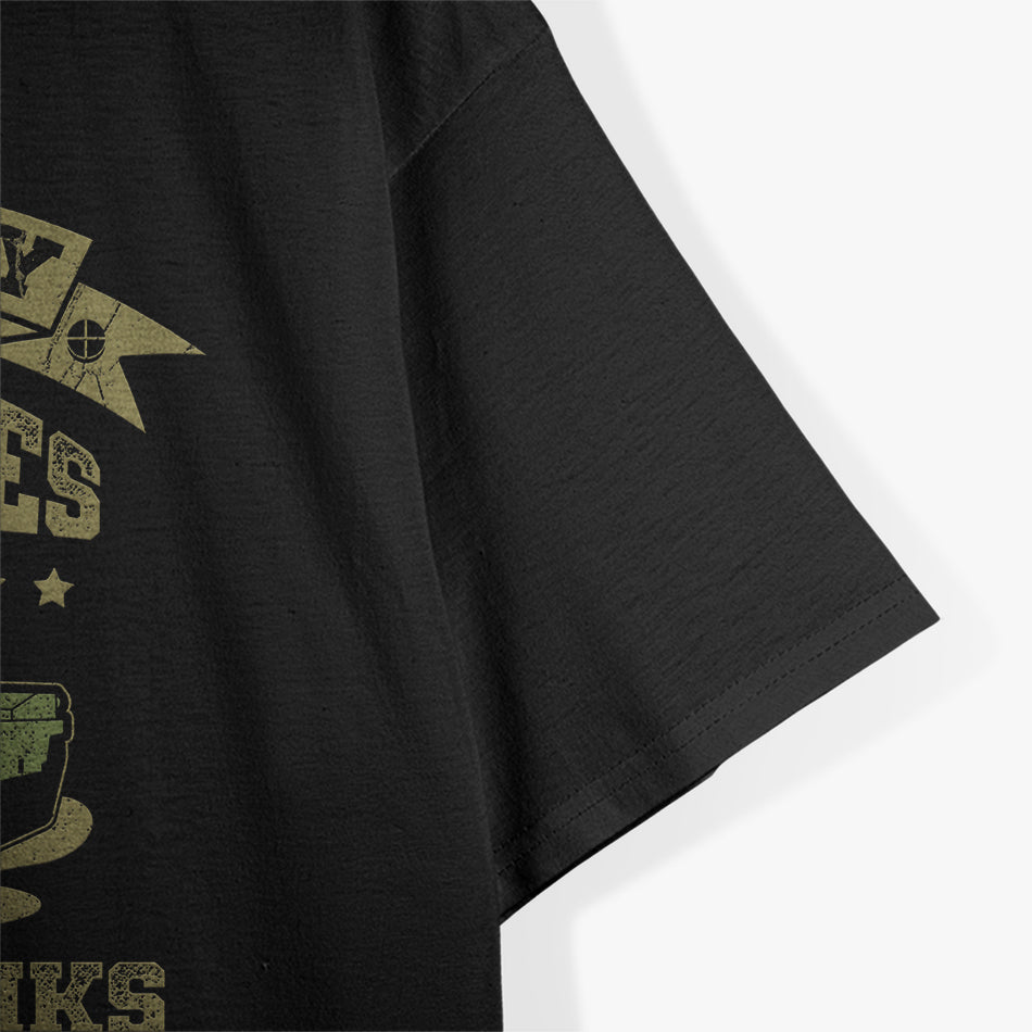 Just A Boy Who Loves Army Tanks Military WW2 Tanks T-Shirt