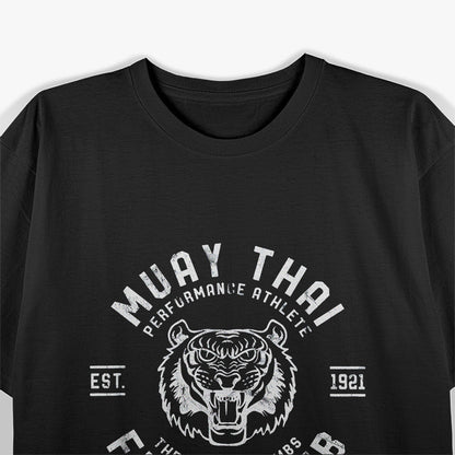 Muay Thai Fight Club Tiger Kick Boxing with Power and Precision T-Shirt