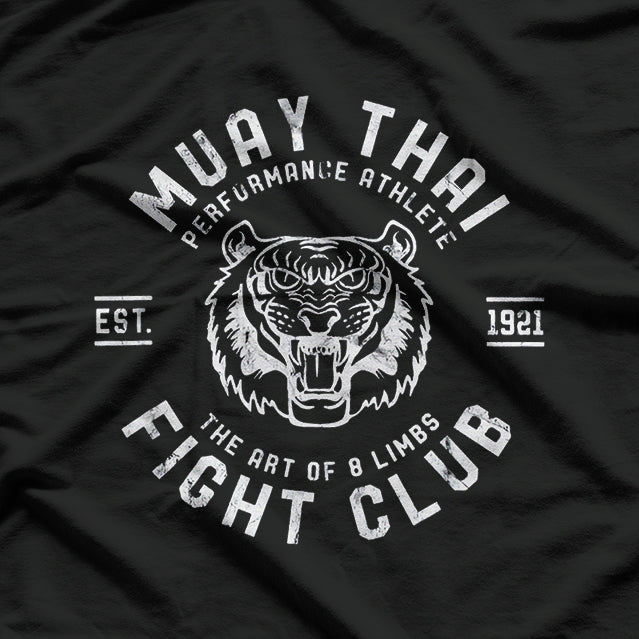 Muay Thai Fight Club Tiger Kick Boxing with Power and Precision T-Shirt