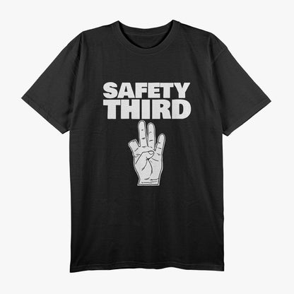 Safety Third Missing Finger Funny Safety T-Shirt