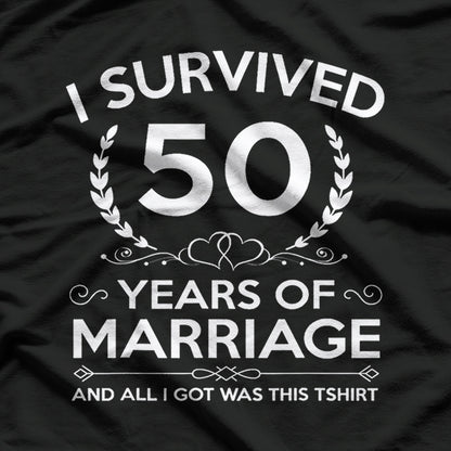 50th Wedding Anniversary - Husband & Wife 50 Years Gift T-Shirt