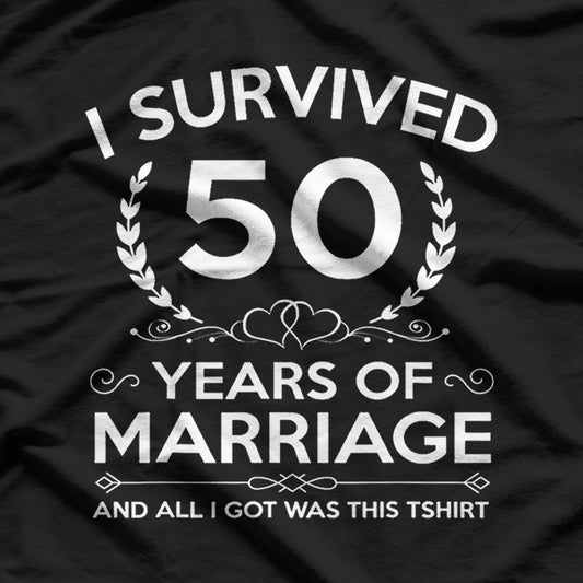 50th Wedding Anniversary - Husband & Wife 50 Years Gift T-Shirt