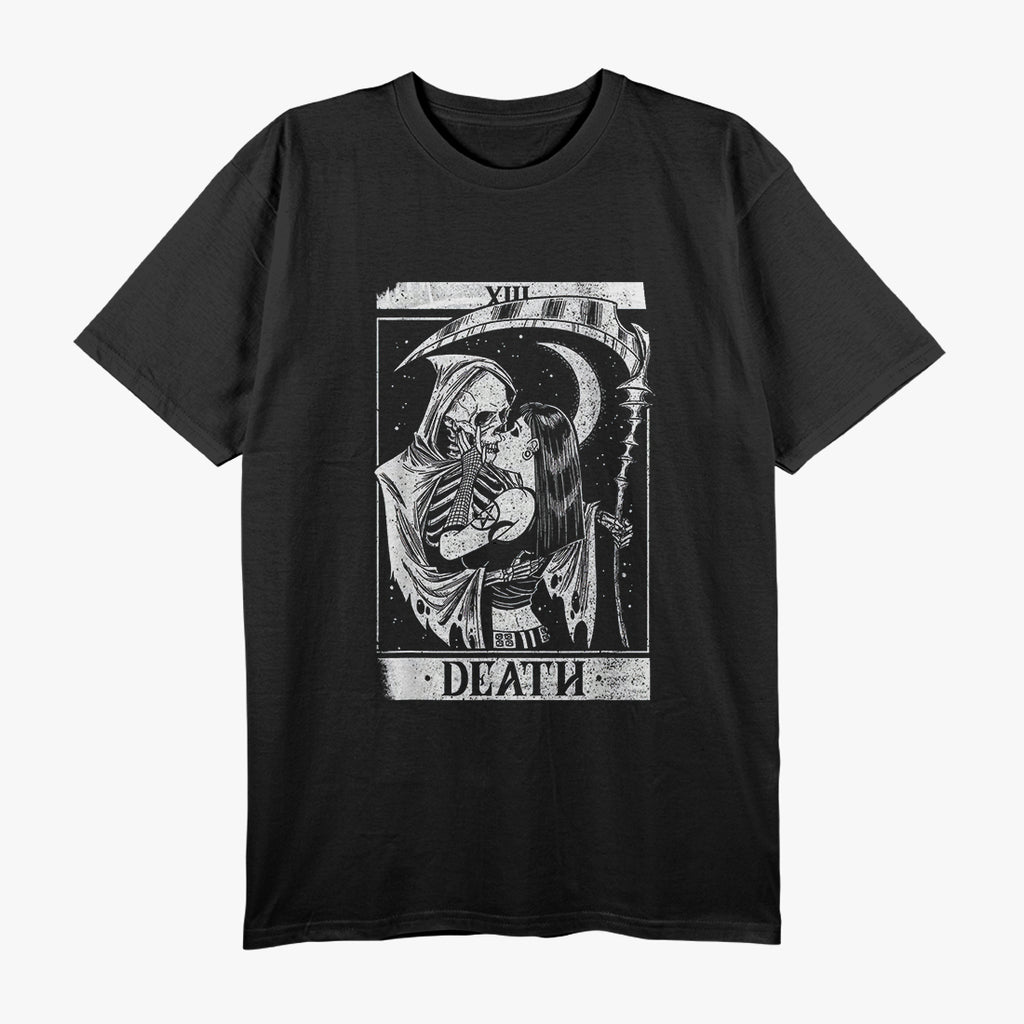 Blackcraft Vintage Death - Grim Reaper Kiss Tarot Card T-Shirt