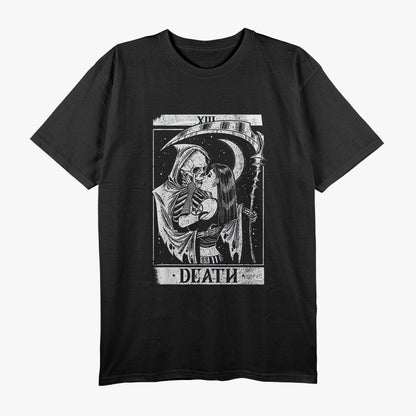 Blackcraft Vintage Death - Grim Reaper Kiss Tarot Card T-Shirt