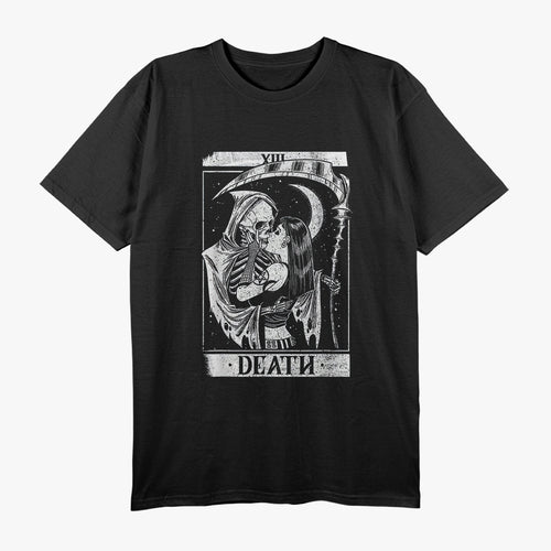 Blackcraft Vintage Death - Grim Reaper Kiss Tarot Card T-Shirt