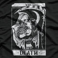 Blackcraft Vintage Death - Grim Reaper Kiss Tarot Card T-Shirt