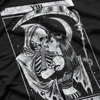 Blackcraft Vintage Death - Grim Reaper Kiss Tarot Card T-Shirt