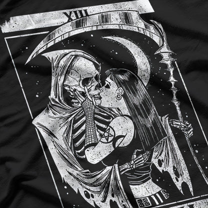 Blackcraft Vintage Death - Grim Reaper Kiss Tarot Card T-Shirt