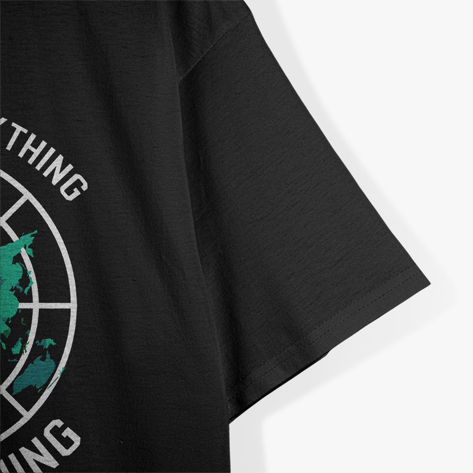 Flat Earth Parody - Funny Flat Earth Design T-Shirt