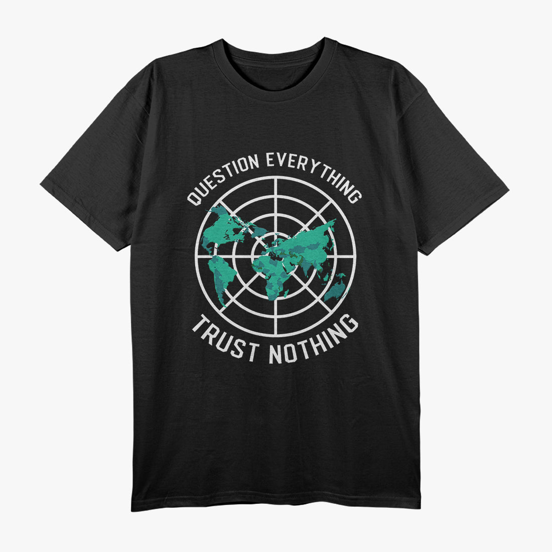 Flat Earth Parody - Funny Flat Earth Design T-Shirt