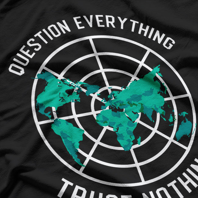 Flat Earth Parody - Funny Flat Earth Design T-Shirt