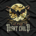 Gothic Subculture Night Child Emo Dracula with a Vampire Bat T-Shirt