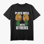 Swinger Plays Well With Others - Upside Down Pineapple T-Shirt