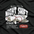 Welcome To Night Shift Where Everyday Is Monday Cat Nurse T-Shirt