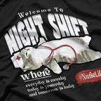 Welcome To Night Shift Where Everyday Is Monday Cat Nurse T-Shirt