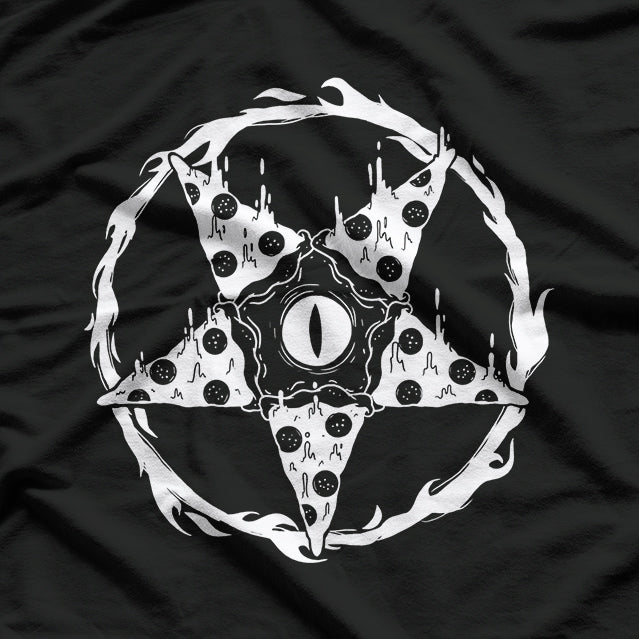 Blackcraft Pizza Sigil Pizzagram Pentagram T-Shirt