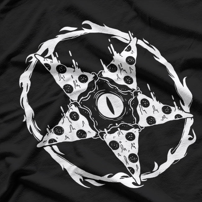 Blackcraft Pizza Sigil Pizzagram Pentagram T-Shirt