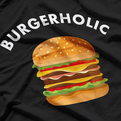 Burger, Funny Burgerholic Saying Burger T-Shirt