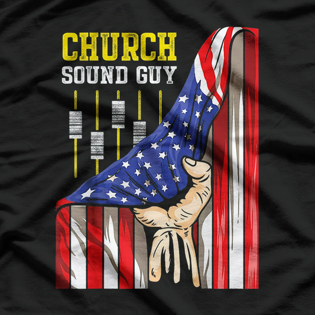 Church Sound Guy Playing Audio Tech Engineer T-Shirt