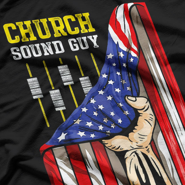 Church Sound Guy Playing Audio Tech Engineer T-Shirt