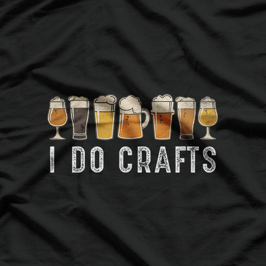 Craft Beer Vintage, I Do Crafts Home Brew Art T-Shirt