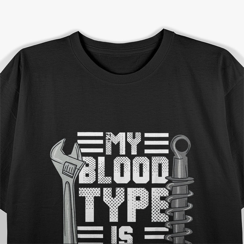Funny Diesel Mechanic Trucker, My Blood Type Is Diesel T-Shirt