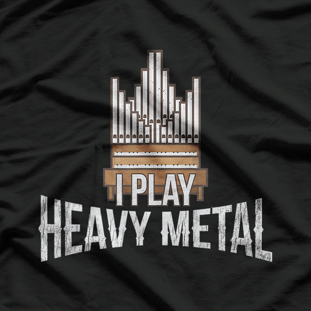 Play Church Organist Retro Pipe Organ Player T-Shirt