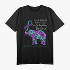Be Kind - Suicide Prevention Awareness Sunflower Elephant T-Shirt