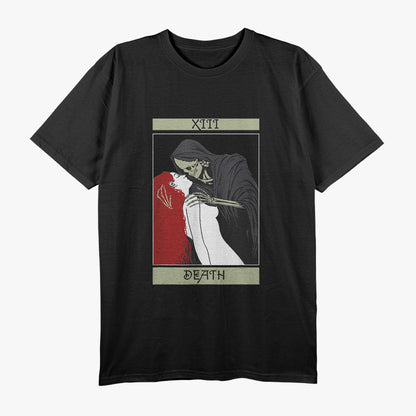 Vintage Death - The Grim Reaper Kiss Tarot Card T-Shirt