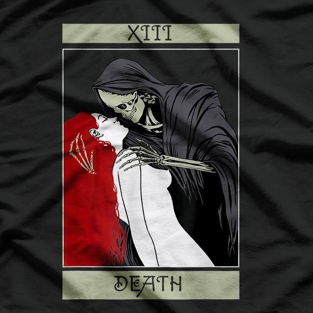 Vintage Death - The Grim Reaper Kiss Tarot Card T-Shirt