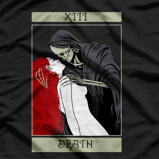 Vintage Death - The Grim Reaper Kiss Tarot Card T-Shirt