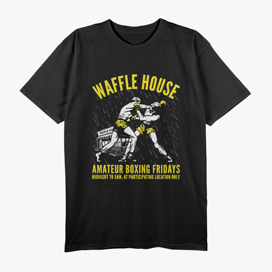 Waffle House Amateur Boxing Fridays - Where Food Meets Fists T-Shirt