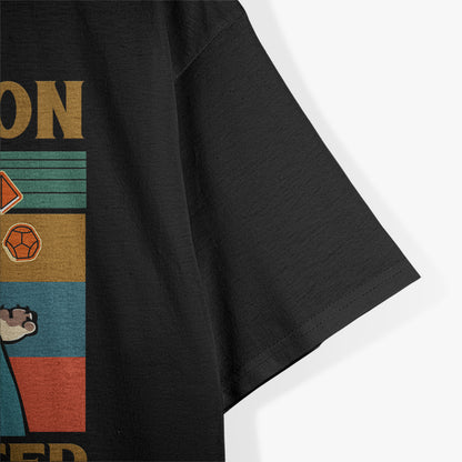 Funny Cat Adventurer Gaming Inspired Design T-Shirt