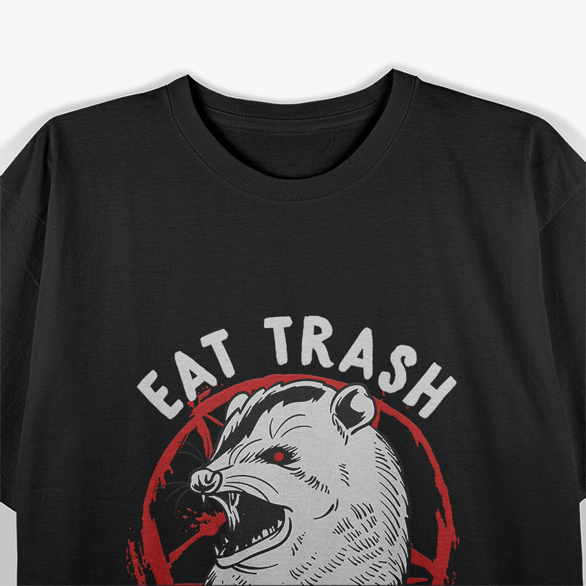 Eat Trash! Occult Pentagram Possum – A Spooky Twist on Trashy Fun T-Shirt