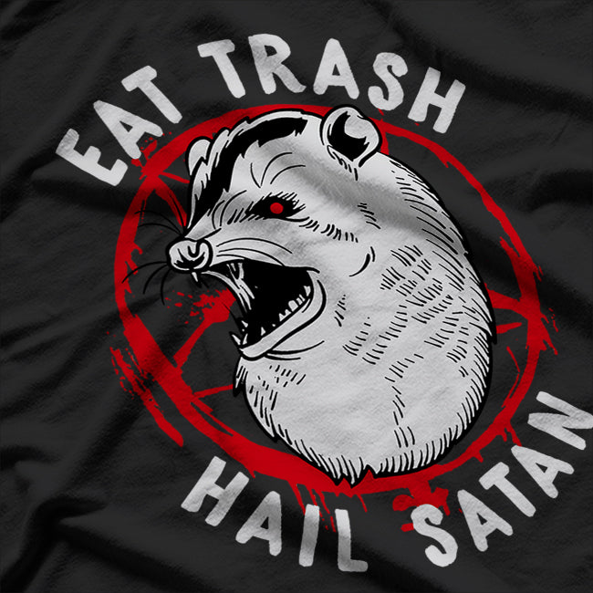 Eat Trash! Occult Pentagram Possum – A Spooky Twist on Trashy Fun T-Shirt