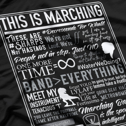 This Is Marching Band, Funny Marching Band Sayings and Memes T-Shirt