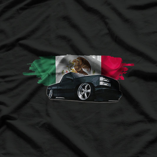 Slammed Truck with Mexican Flag T-Shirt