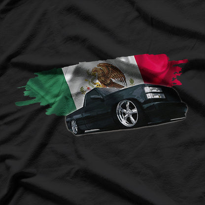 Slammed Truck with Mexican Flag T-Shirt