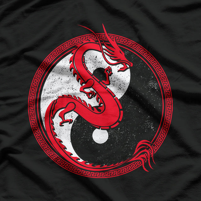 Yin and Yang Dragons - Mythical Culture in Harmony T-Shirt