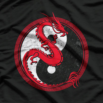 Yin and Yang Dragons - Mythical Culture in Harmony T-Shirt