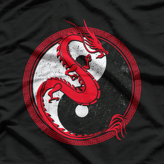 Yin and Yang Dragons - Mythical Culture in Harmony T-Shirt