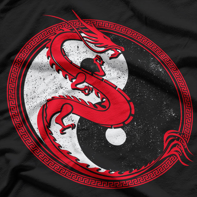 Yin and Yang Dragons - Mythical Culture in Harmony T-Shirt