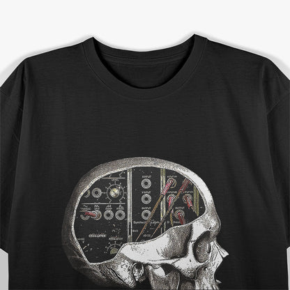 Analog Syntth Skull for Syntth Nerd T-Shirt