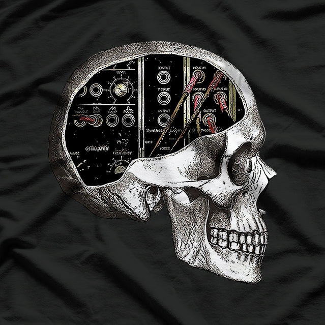 Analog Syntth Skull for Syntth Nerd T-Shirt