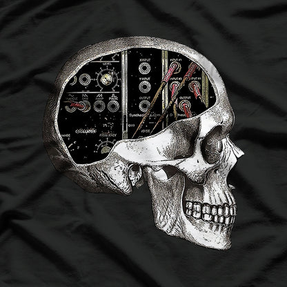 Analog Syntth Skull for Syntth Nerd T-Shirt