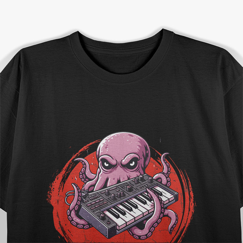 Modular Synthesizer Octopus - Techno, Acid, and the Art of Music T-Shirt