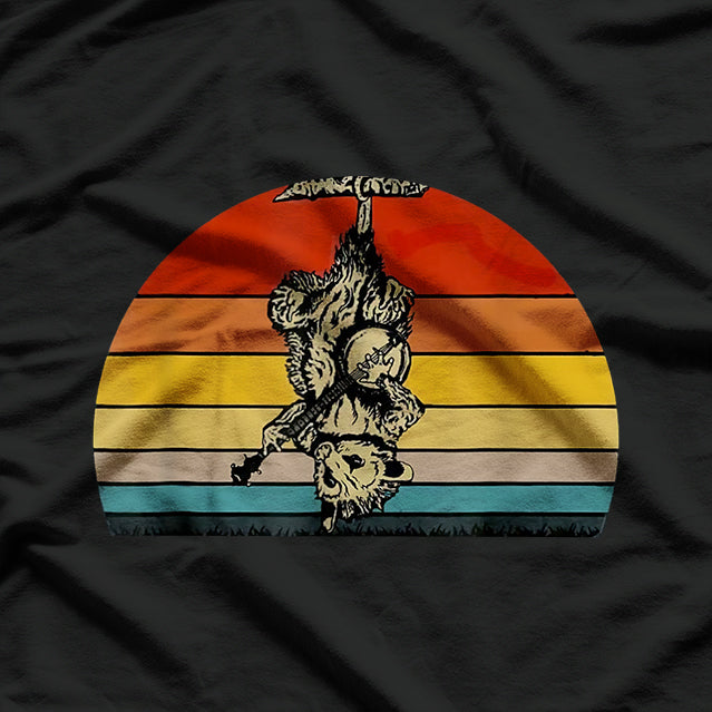 Retro Opossum Playing the Banjo T-Shirt
