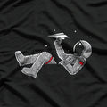 Relaxing Astronauts Throwing Paper Airplanes T-Shirt
