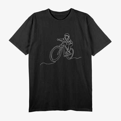 Bicycle Line Art Drawing - Mountain Bike T-Shirt